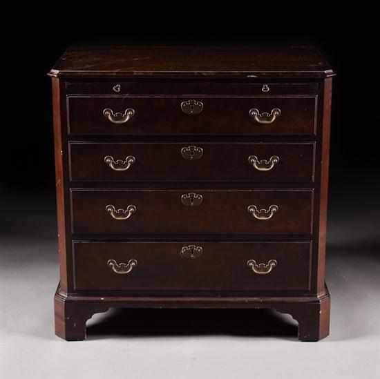 Appraisal: Saybolt Cleland Chippendale style mahogany chest of drawers th century