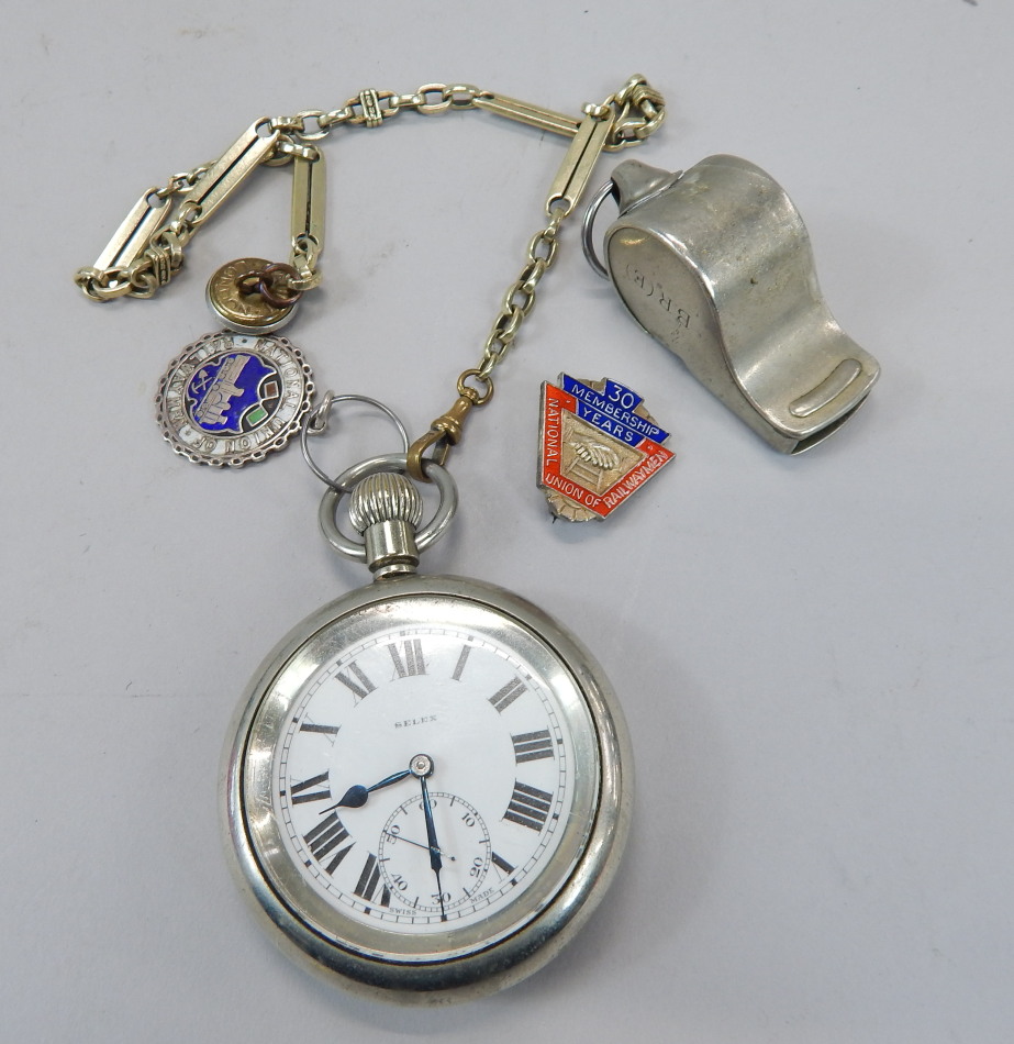 Appraisal: Various railway related collectables to include LNER Selex watch in