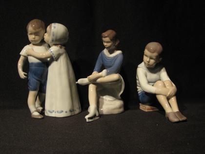 Appraisal: Three piece Bing and Grondahl porcelain figures of children Tallest