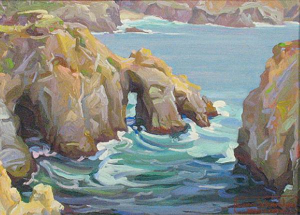 Appraisal: Christian von Schneidau Swedish - Three Washed Out Arches stamped