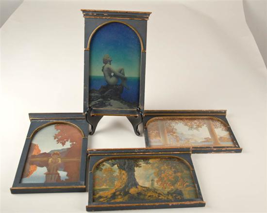 Appraisal: Maxfield Parrish Print Set Daybreak x Dreaming x Stars Evening