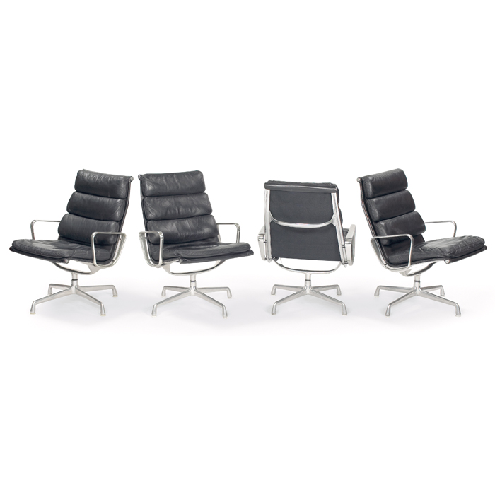 Appraisal: Charles and Ray Eames Soft Pad lounge chairs by Herman