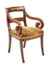 Appraisal: INLAID CHILD'S ARMCHAIR - th c Dutch Inlaid Child's Armchair