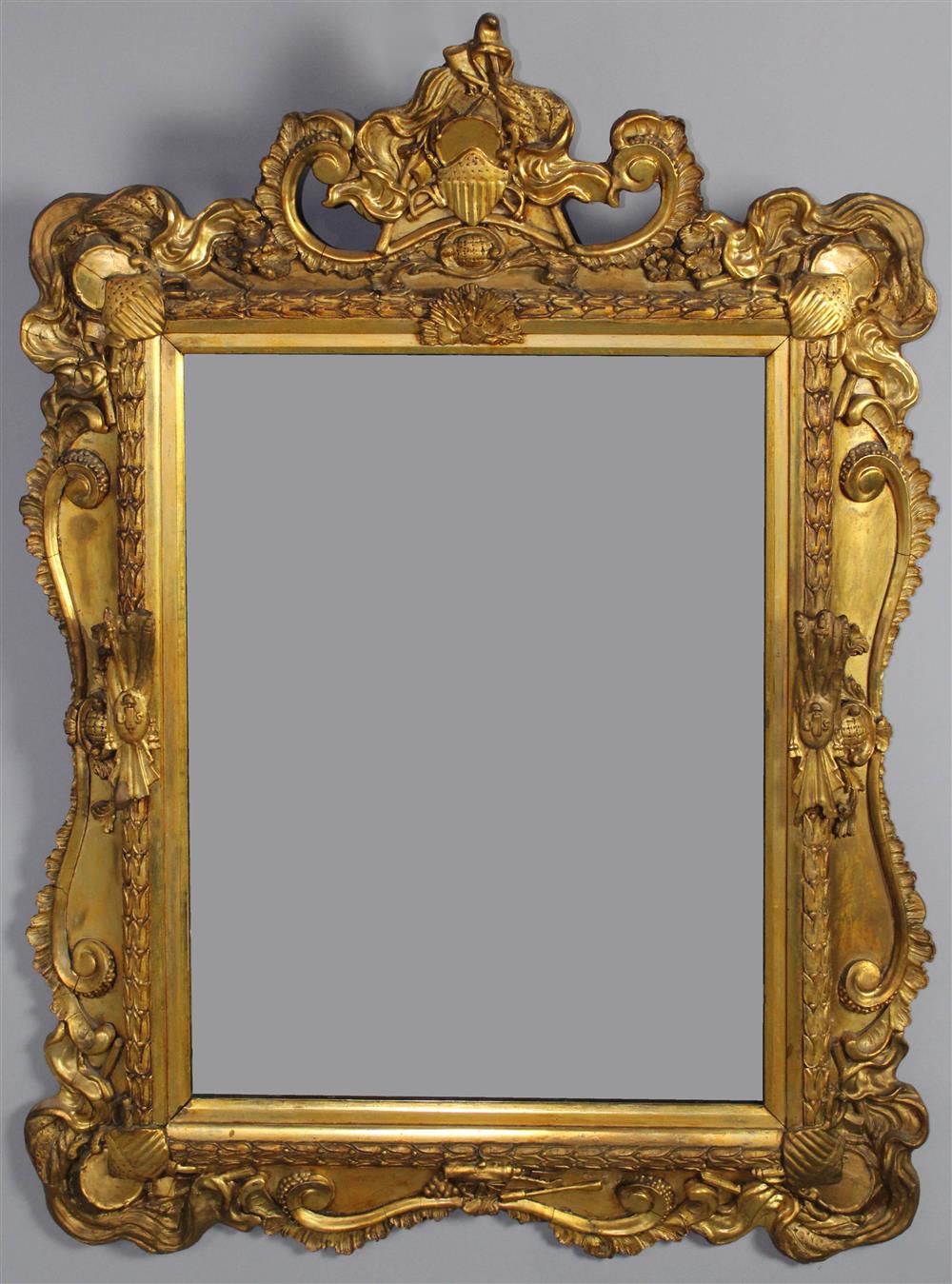 Appraisal: NEOCLASSICAL STYLE CARVED GILTWOOD MIRROR FRAME th Century having a