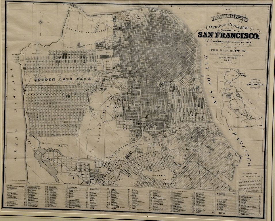 Appraisal: Bancrofts Official Guide Map of City and County of San