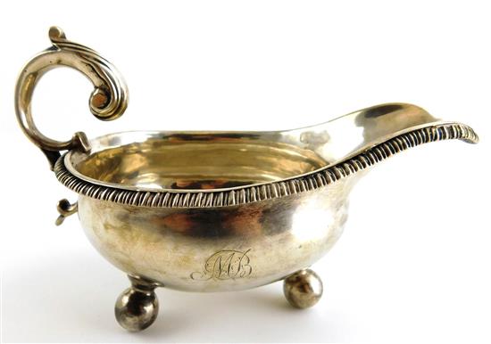 Appraisal: SILVER Gravy boat by Shepherd Boyd Albany NY - a