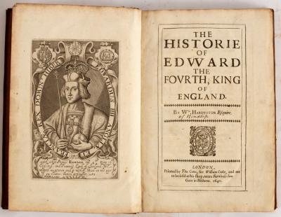 Appraisal: Habington William The Historie of Edward the Fourth Small folio