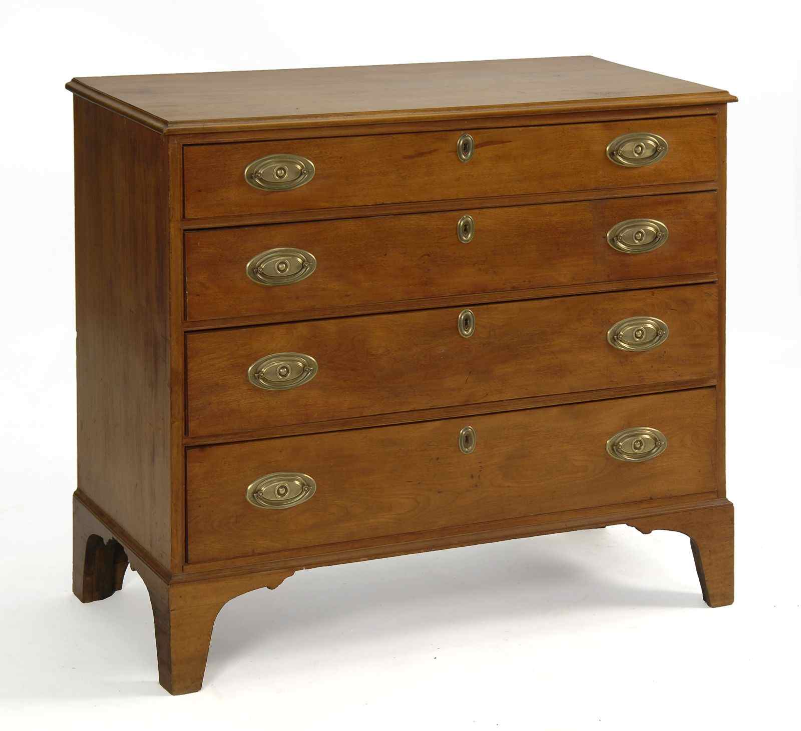 Appraisal: ANTIQUE AMERICAN FOUR-DRAWER CHESTLate th CenturyIn maple with molded edge