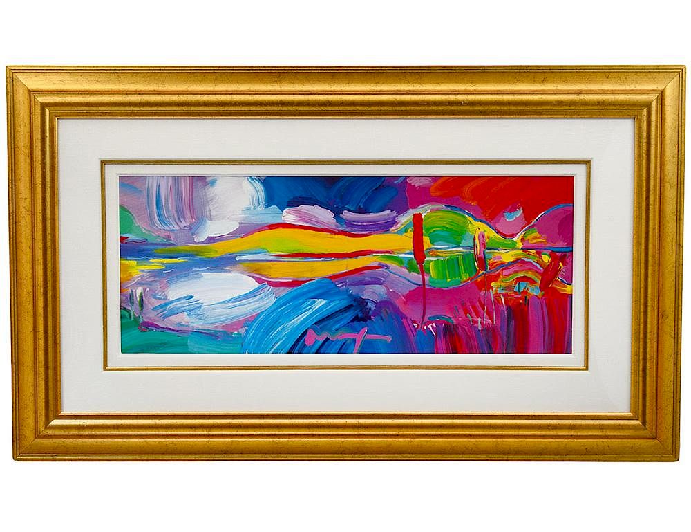 Appraisal: PETER MAX American Born Four Seasons Series Winter Spring Signed