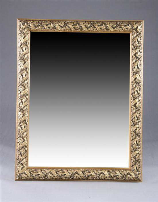 Appraisal: LOUIS XIII STYLE WALL MIRROR th century Rectangular frame with