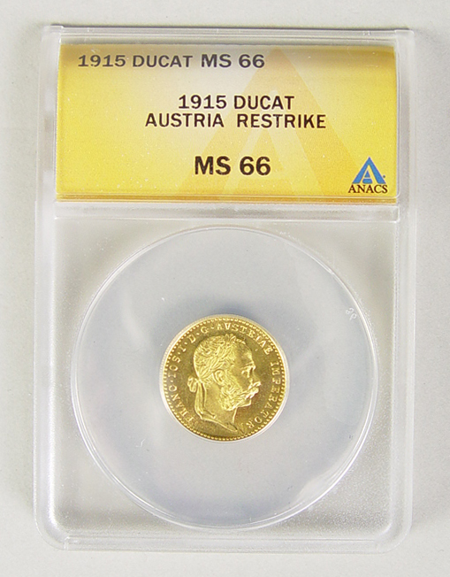 Appraisal: Austrian Gold Ducat Trade Coinage This coin is gold -