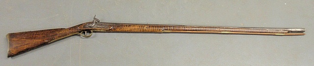 Appraisal: - Kentucky percussion long rifle the lock signed J Keller