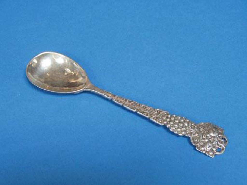 Appraisal: OMAR RAMSDEN A SPOON with an oval bowl the stem