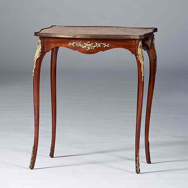 Appraisal: Louis XVI-Style Marble-Top Table French th century A Louis XVI-style