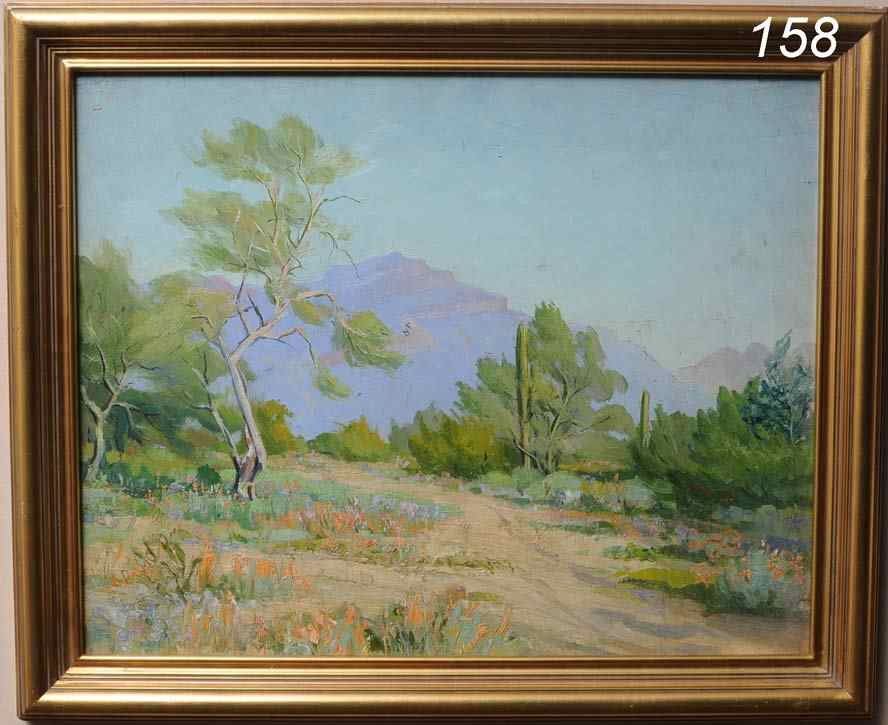 Appraisal: Arthur Hammond Desert Landscape '' x '' oil on board