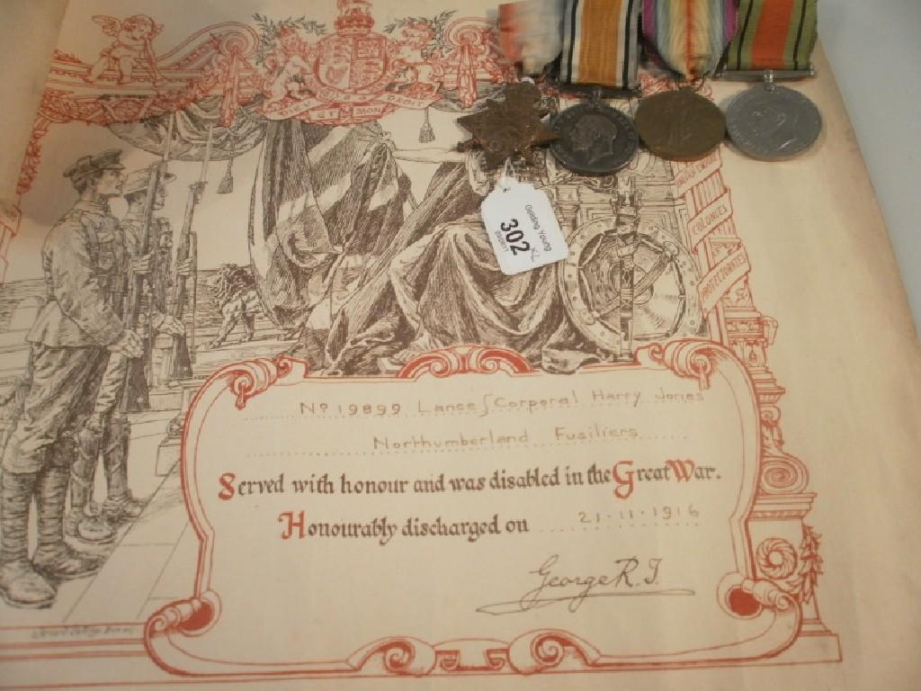 Appraisal: A set of - medals and a Defence Medal and