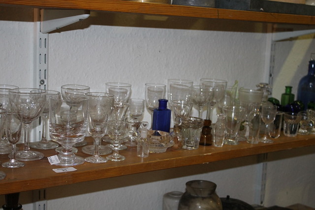 Appraisal: A LARGE COLLECTION OF MIXED GLASSWARE including a Stourbridge type