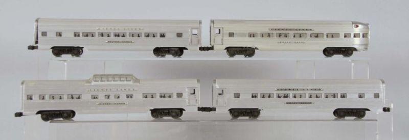 Appraisal: Lot of Lionel O- Aluminum Passenger Cars Description O-Gauge Includes