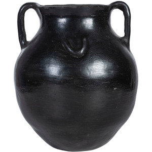 Appraisal: Santa Clara Blackware Pottery Jar early th century large form