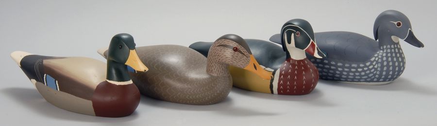 Appraisal: TWO PAIRS OF DECOYS By Richard M Jason of Cataumet