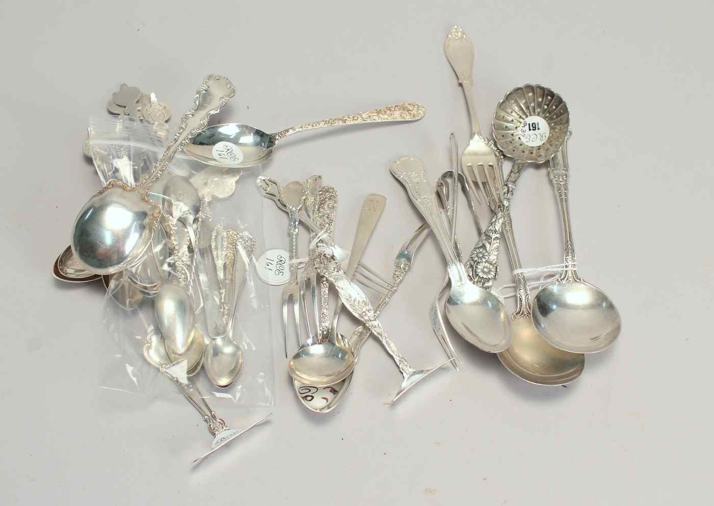 Appraisal: THIRTY-SEVEN PIECES OF STERLING SILVER FLATWAREBy various makers Includes eight