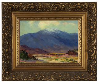 Appraisal: Joane Cromwell ''Mt San Jacinto and Desert Verbena'' signed lower