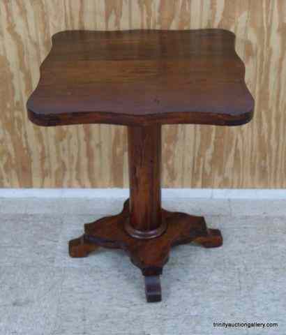 Appraisal: Vintage Mahogany Mission Style Side TableFrom the 's to 's