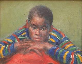 Appraisal: George Wilson oil George Wilson American - - ''Concentrating''- oil