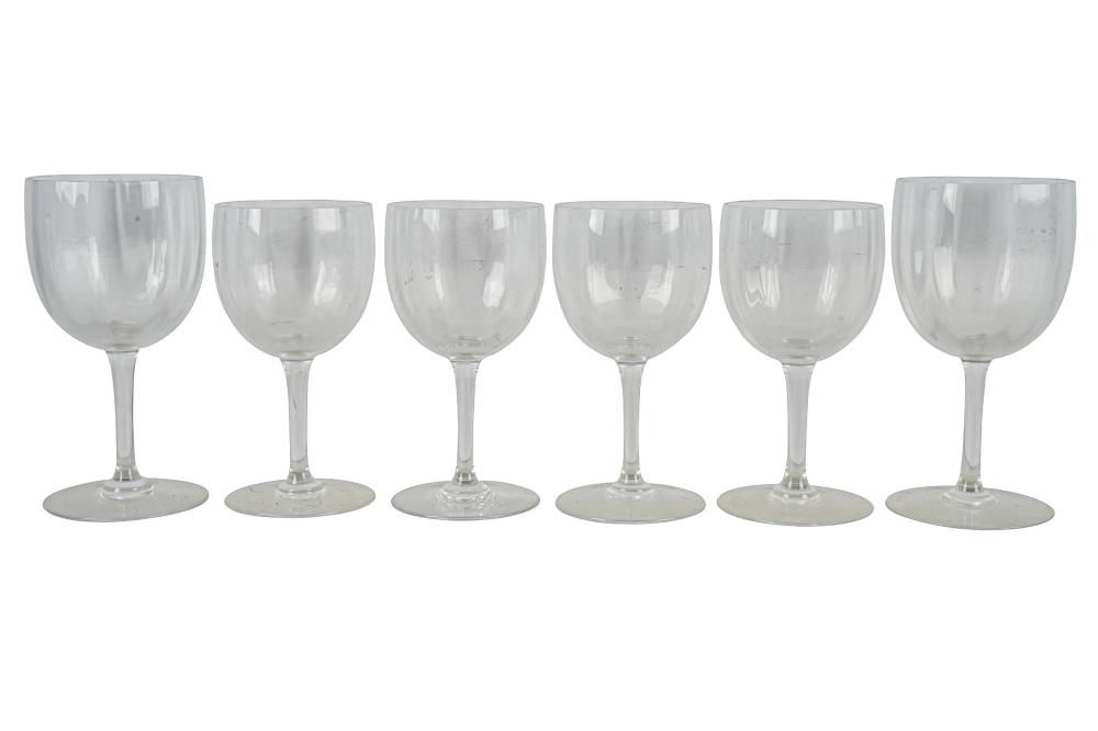 Appraisal: LOT OF BACCARAT WINE GLASSES'Montaigne' pattern each with Baccarat mark