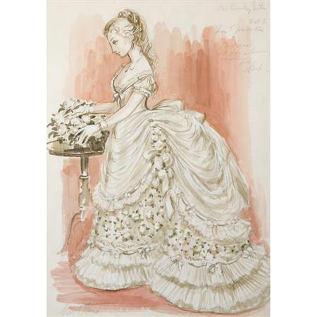 Appraisal: Carl Toms British - Costume Design for Beverly Sills in