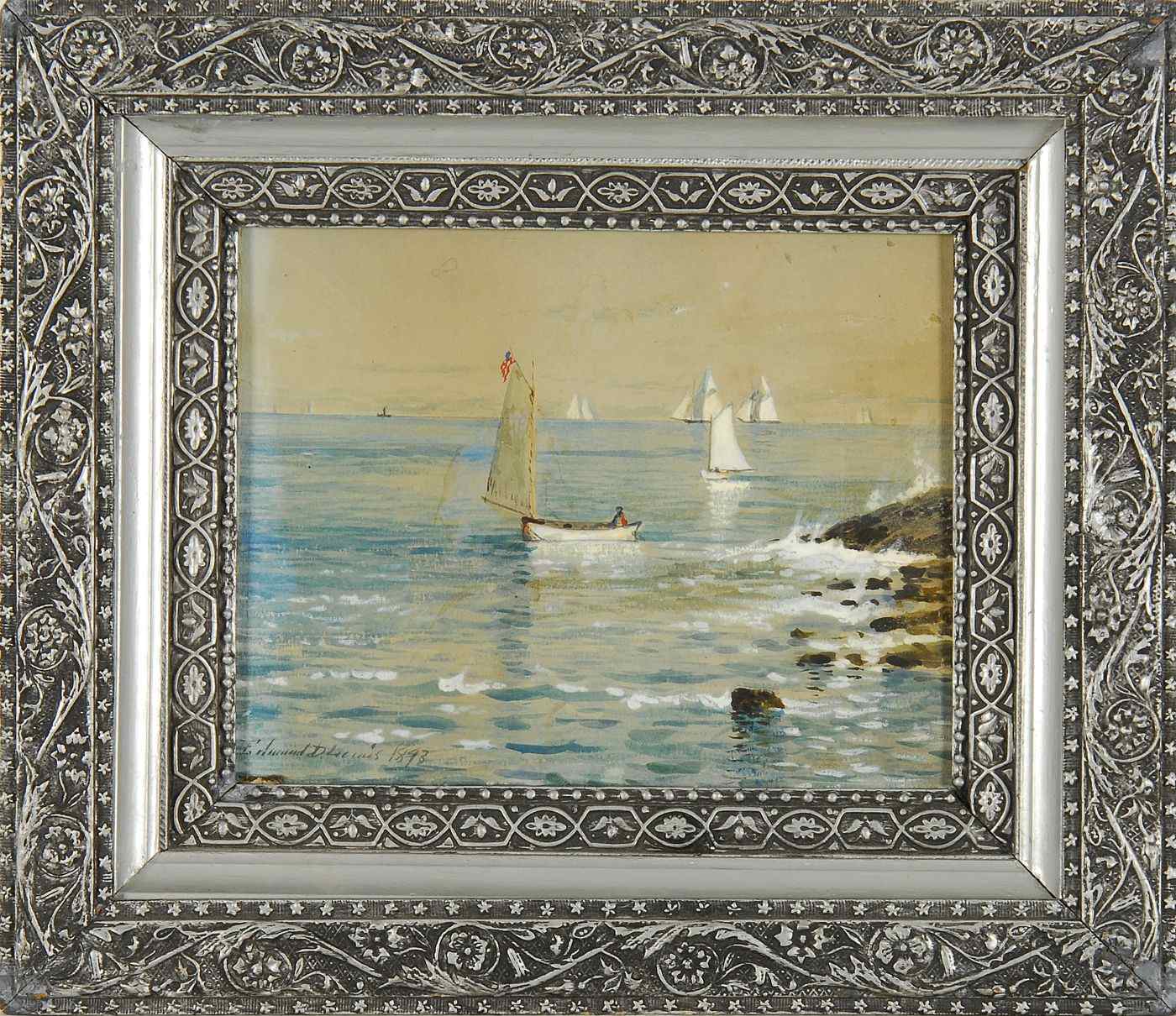 Appraisal: EDMUND DARCH LEWISAmerican - Sailing off the coast Signed lower