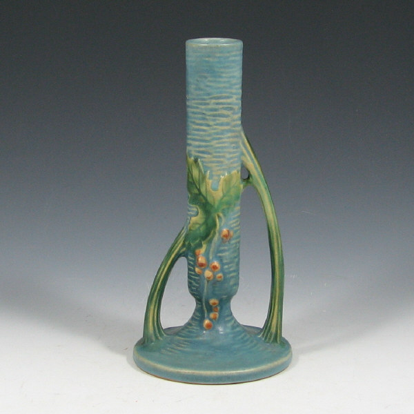 Appraisal: Roseville Bushberry - Vase - Mint Roseville Bushberry bud vase