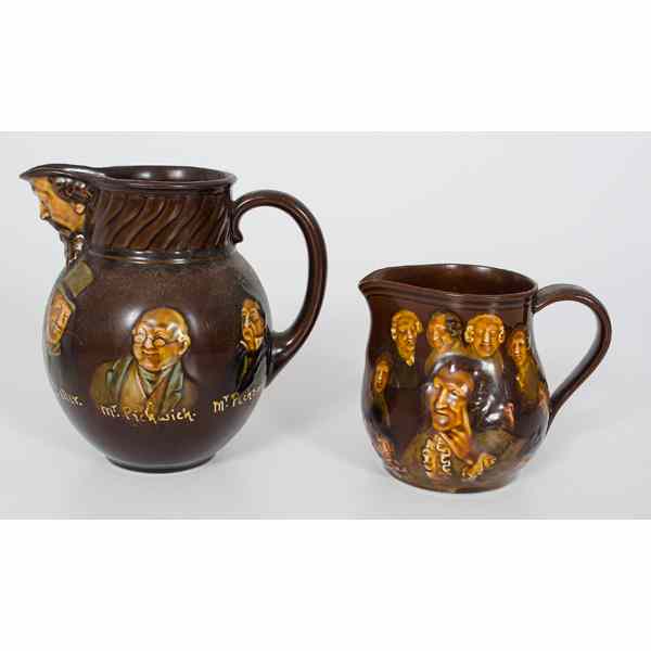 Appraisal: Royal Doulton Dickens Pitchers English th century Pair of Royal