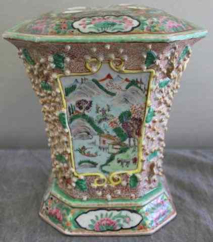 Appraisal: th Century Chinese Famille Rose Bough Pot From a Roslyn