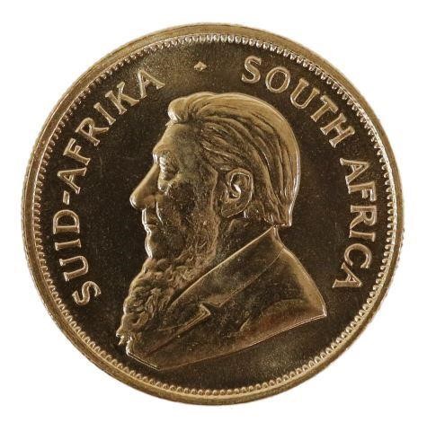 Appraisal: Gold South Africa Krugerrand coin one ounce fine gold