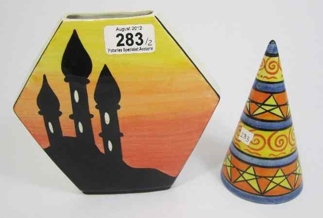 Appraisal: Lorna Bailey Hand Painted Vase Arabian Nights and an Old