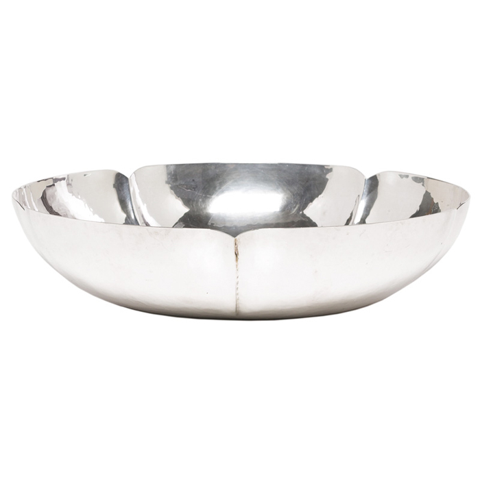 Appraisal: Celini Craft bowl scalloped shape in sterling silver impressed mark