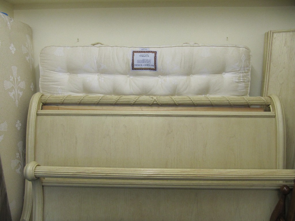 Appraisal: Modern king size bed with base mattress and headboard