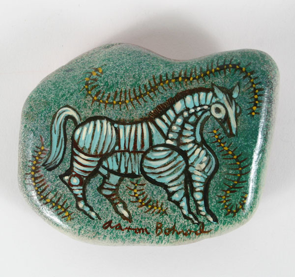 Appraisal: Aaron Bohrod American - hand painted horse on stone W