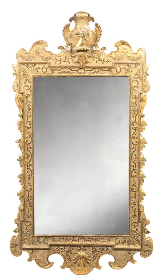 Appraisal: Sale Lot A George II Giltwood Mirror mid- th century