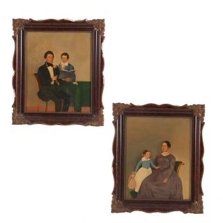 Appraisal: German American School pair paintings German American School pair paintings