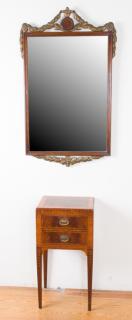 Appraisal: John Wanamaker Side Table w Mirror Mid- th century mahogany