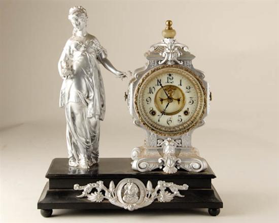 Appraisal: Ansonia Athenian Clock hairline in dial day time and strike