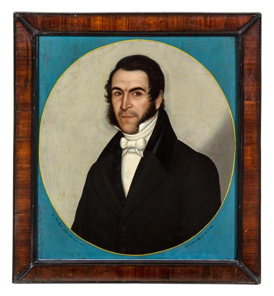 Appraisal: Sale Lot J Celestino Figueroa th Century Portrait of Juan