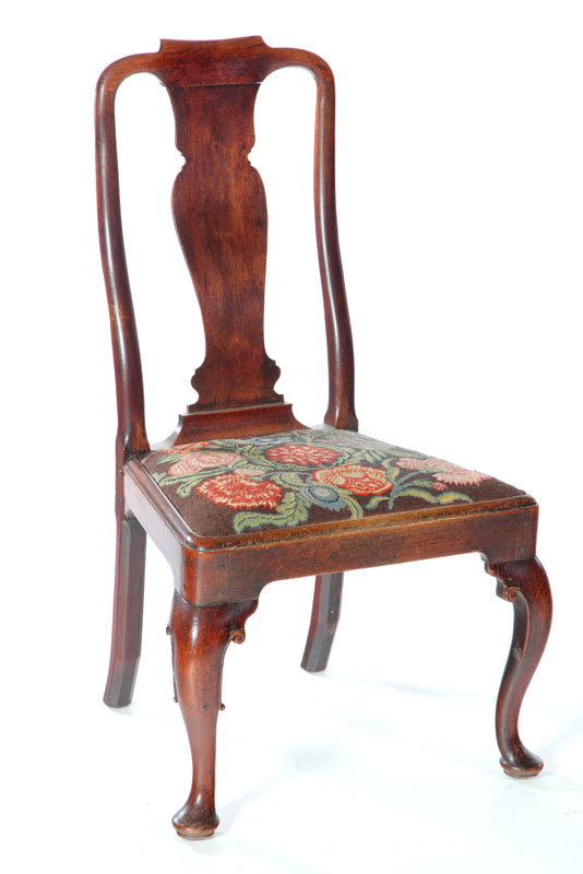 Appraisal: GEORGE II SIDE CHAIR English nd quarter- th century mahogany