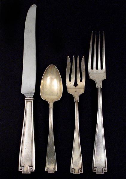 Appraisal: A sterling flatware setGorham Mfg Co Providence RIEtruscan Comprising -