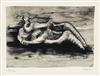 Appraisal: HENRY MOORE Two prints Sheep and Lamb lithograph x mm