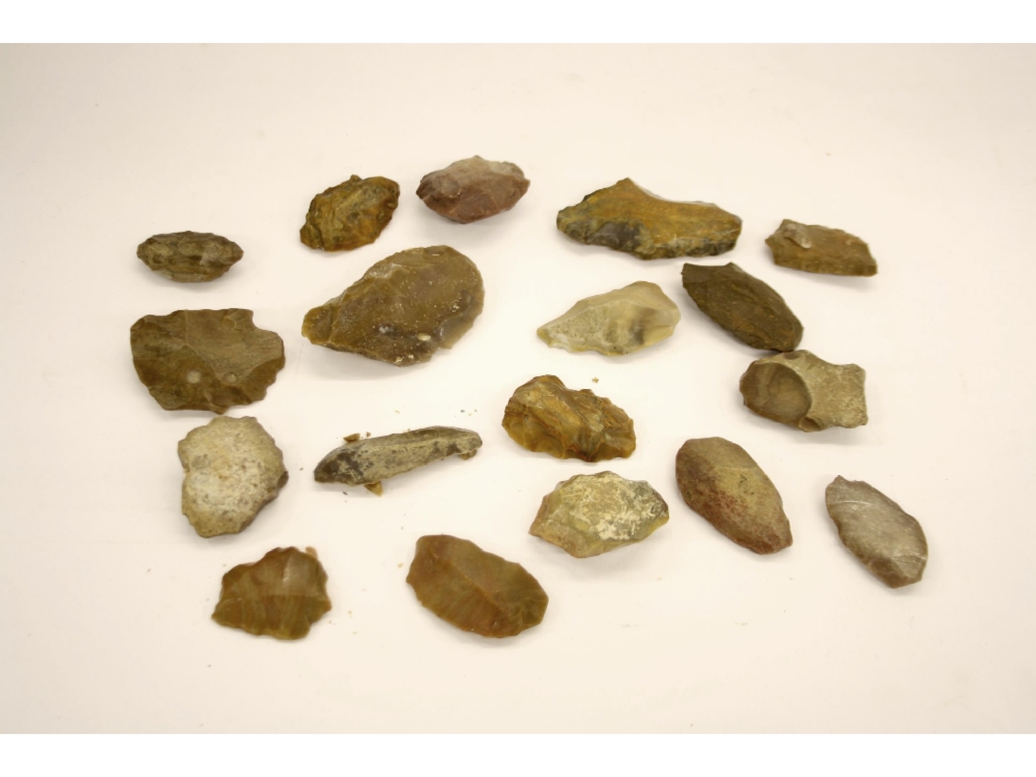 Appraisal: Collection of various stone age flints