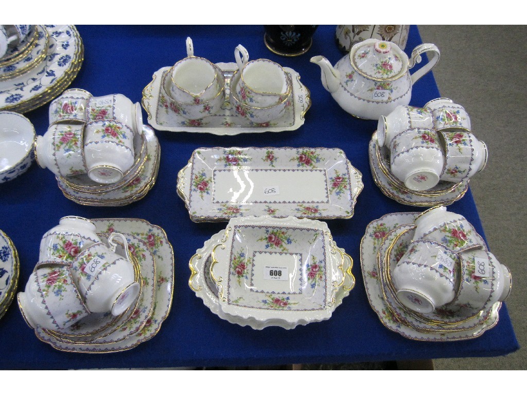 Appraisal: Royal Albert 'Petit Point China' pattern twelve setting teaset with