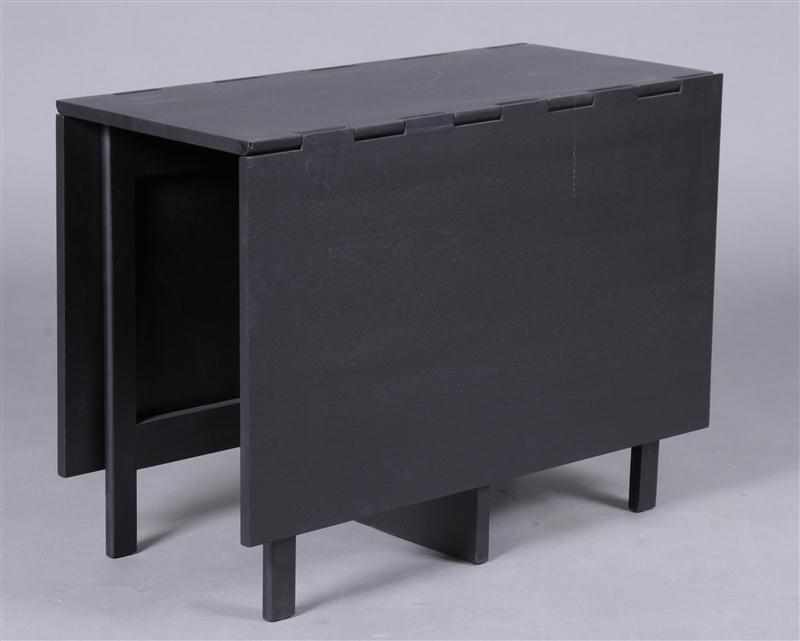 Appraisal: GEORGE NELSON FOR HERMAN MILLER EBONIZED BIRCH GATE-LEG DINING TABLE